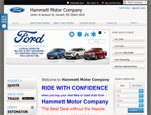 Tablet Screenshot of hammettmotorco.com
